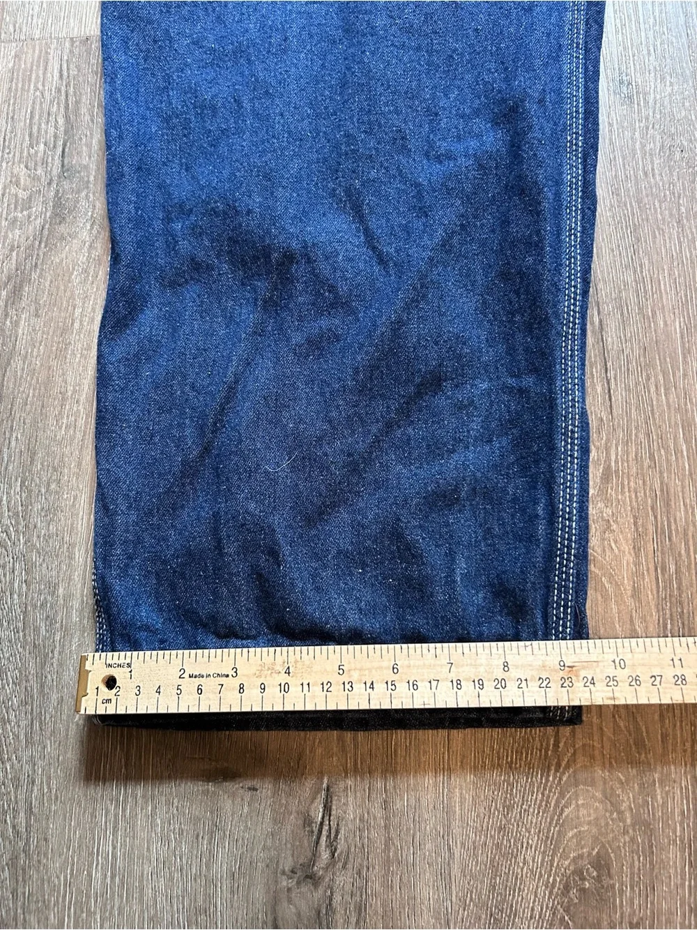 Wolverine Blue Denim Carpenter Bib Overalls Men’s Sz Large 30 Workwear